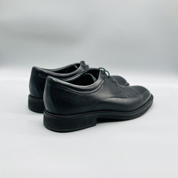 ECCO Shoes Mens 12 Black Leather Lace Up Derby Oxford Dress Comfort Classic main image 9